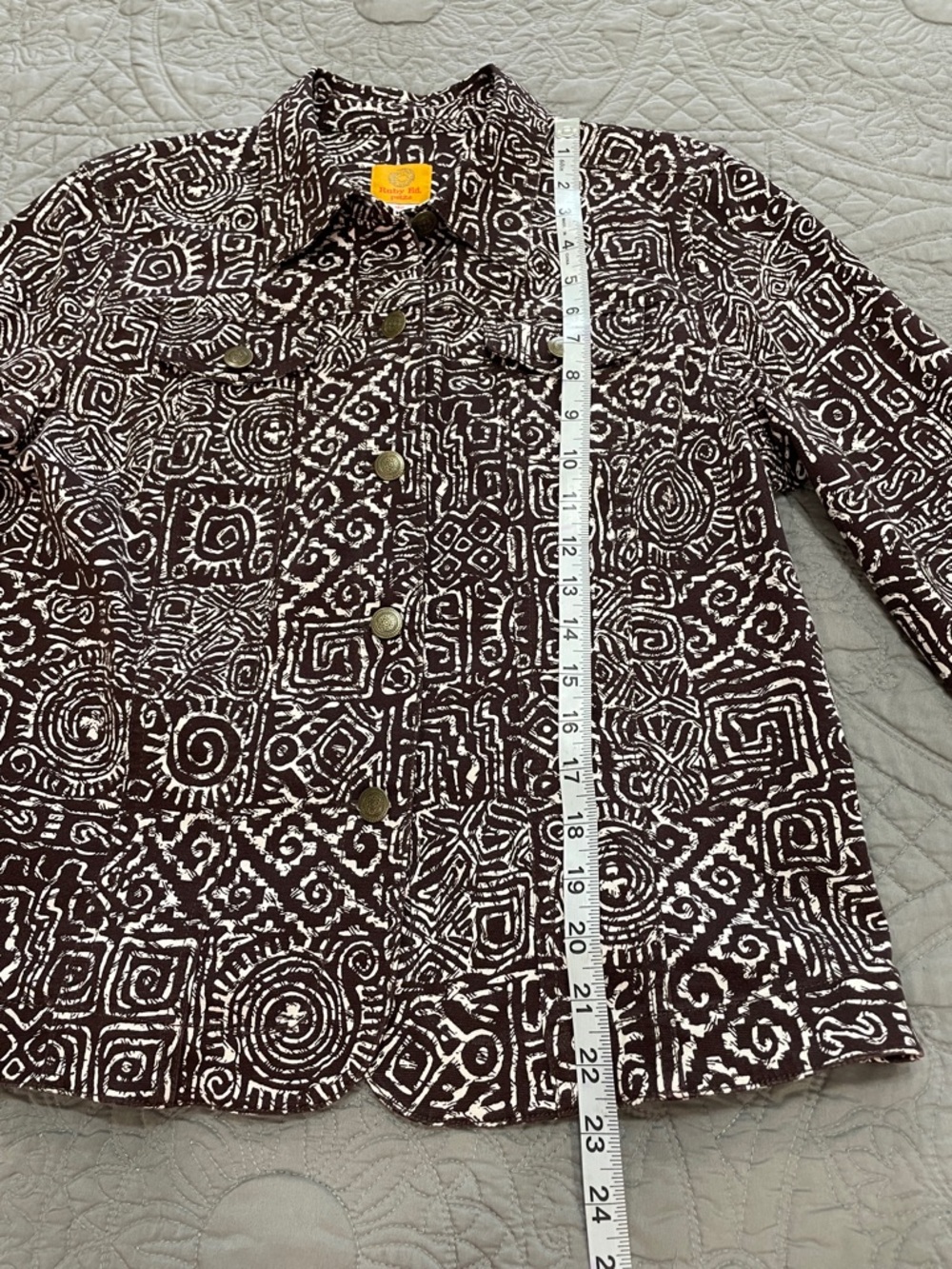 Ruby Rd. Printed cotton jacket 10P - Picture 13 of 13